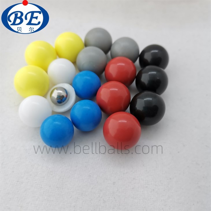 Diametrs 20 mm plastmasas pārklāts tērauda bumbiņas